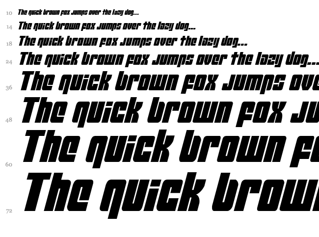 Mobile Infantry font waterfall