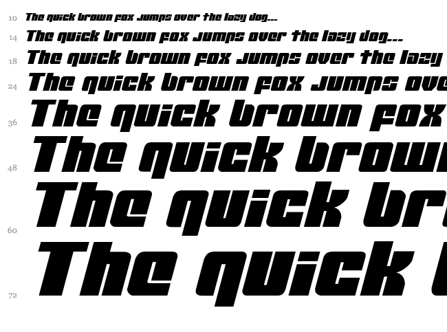 Mobile Infantry font waterfall
