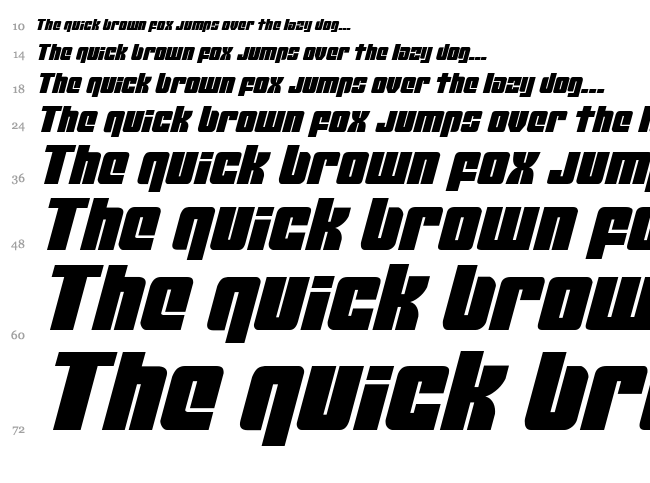 Mobile Infantry font waterfall