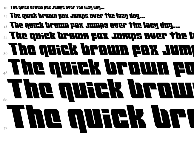 Mobile Infantry font waterfall