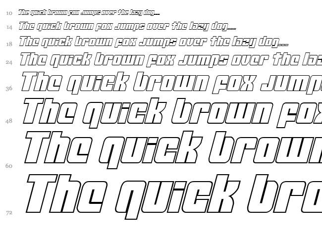 Mobile Infantry font waterfall
