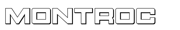 Montroc font preview