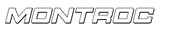 Montroc font preview