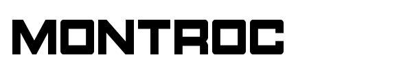 Montroc font preview