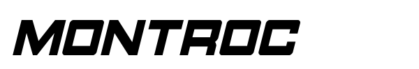 Montroc font preview