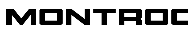 Montroc font preview