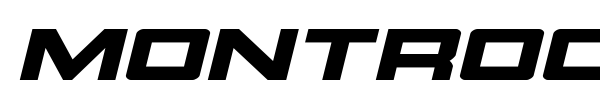 Montroc font preview