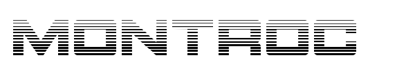 Montroc font preview