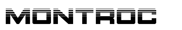 Montroc font preview