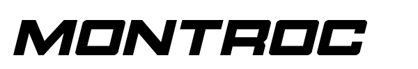 Montroc font preview