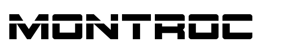 Montroc font preview