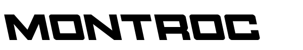 Montroc font preview