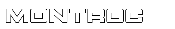 Montroc font preview