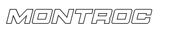 Montroc font preview