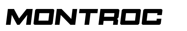 Montroc font preview