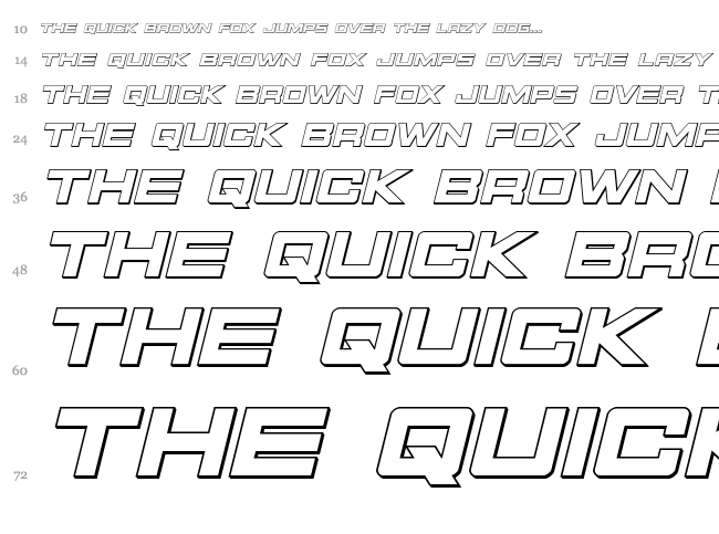 Montroc font waterfall