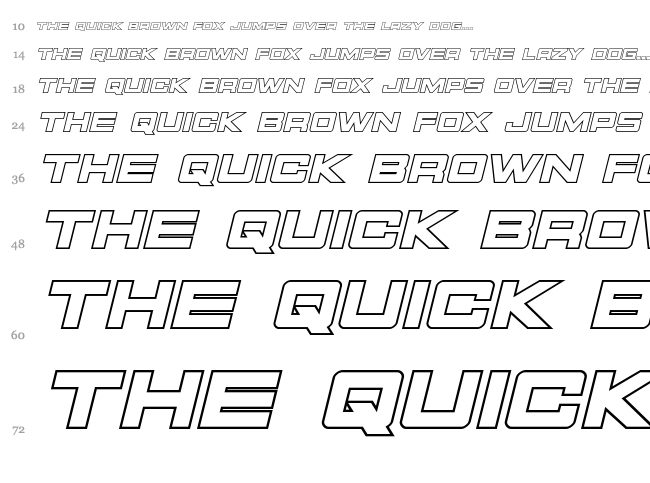 Montroc font waterfall