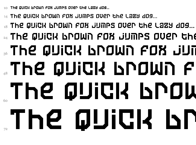 Moon of Jupiter font waterfall