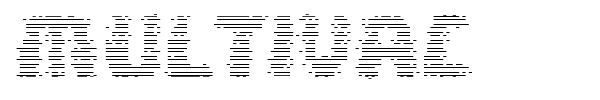 Multivac font preview