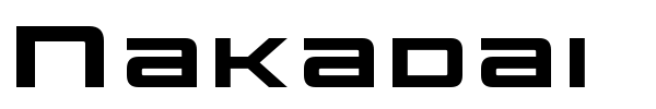 Nakadai font