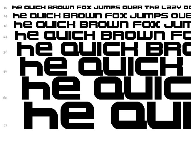 Namco font waterfall