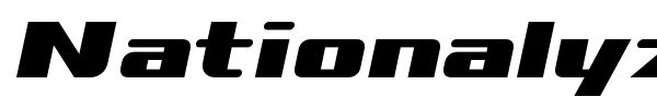 Nationalyze font