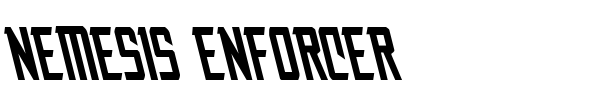 Nemesis Enforcer font