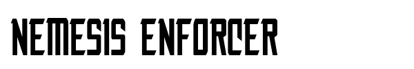 Nemesis Enforcer font preview