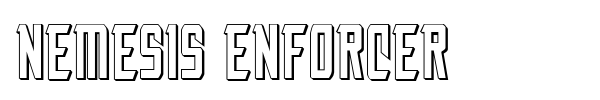 Nemesis Enforcer font preview