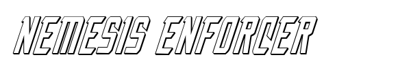 Nemesis Enforcer font preview