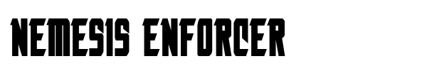 Nemesis Enforcer font preview