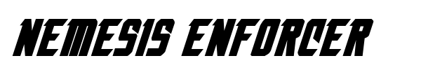 Nemesis Enforcer font preview