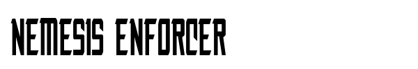 Nemesis Enforcer font preview