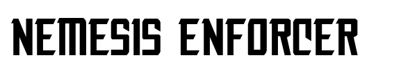 Nemesis Enforcer font preview