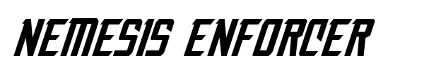Nemesis Enforcer font preview