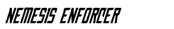 Nemesis Enforcer font preview