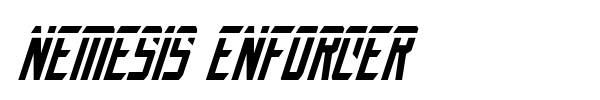 Nemesis Enforcer font preview