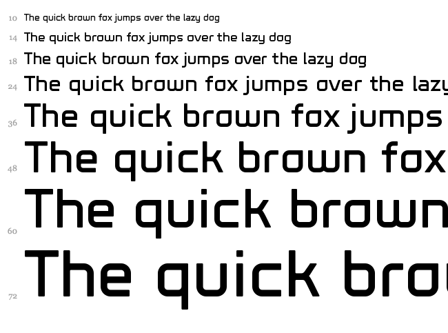 Nemode font waterfall