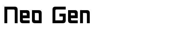 Neo Gen font