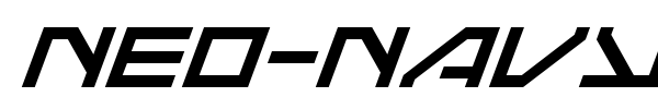 Neo-Navy font