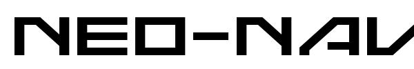Neo-Navy font preview