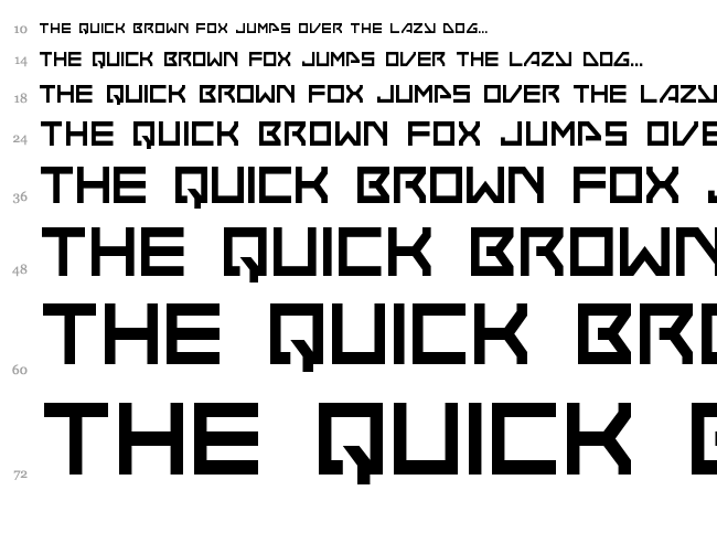 Neo-Navy font waterfall