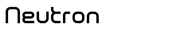 Neutron font