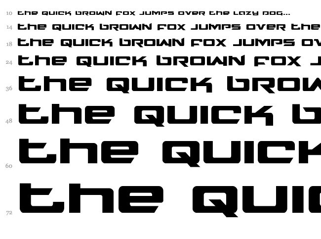 Northstar font waterfall