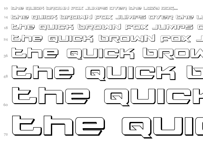 Northstar font waterfall