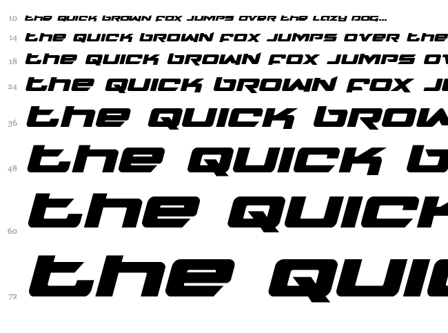 Northstar font waterfall