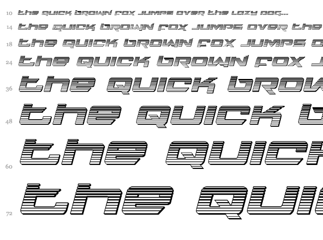 Northstar font waterfall