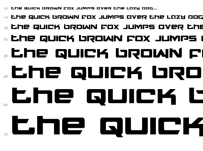 Northstar font waterfall