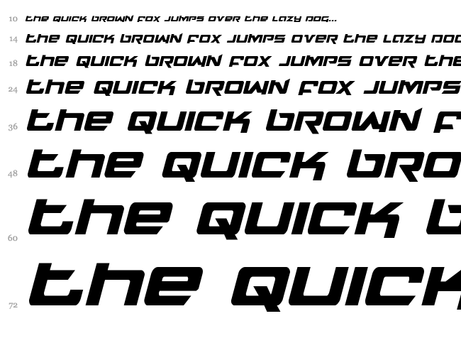 Northstar font waterfall