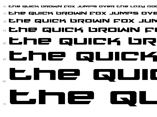 Northstar font waterfall